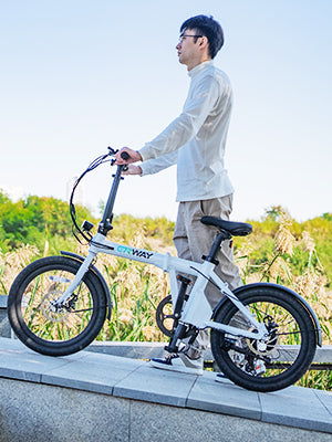 日本直営 SINSANKAI ERWAY 電動折りたたみ自転車